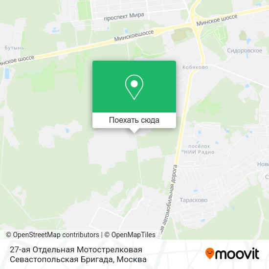 Карта 27-ая Отдельная Мотострелковая Севастопольская Бригада