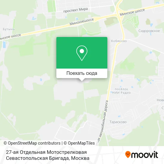 Карта 27-ая Отдельная Мотострелковая Севастопольская Бригада