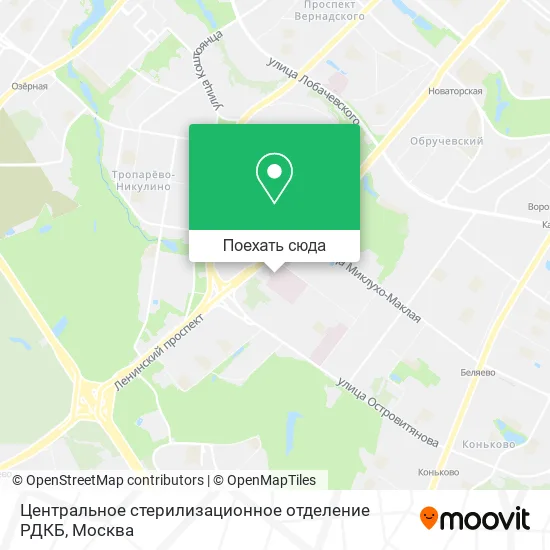 Карта Центральное стерилизационное отделение РДКБ