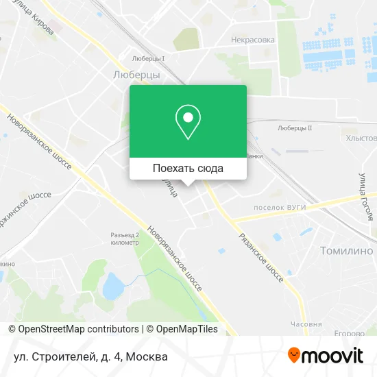 Карта ул. Строителей, д. 4