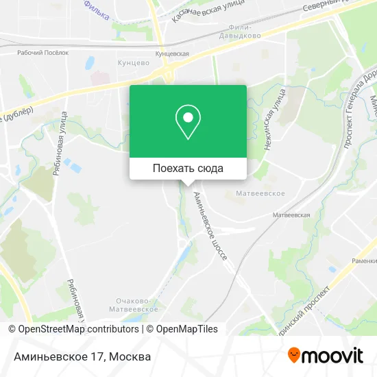 Карта Аминьевское 17