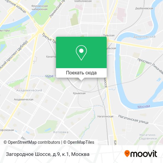 Карта Загородное Шоссе, д.9, к.1