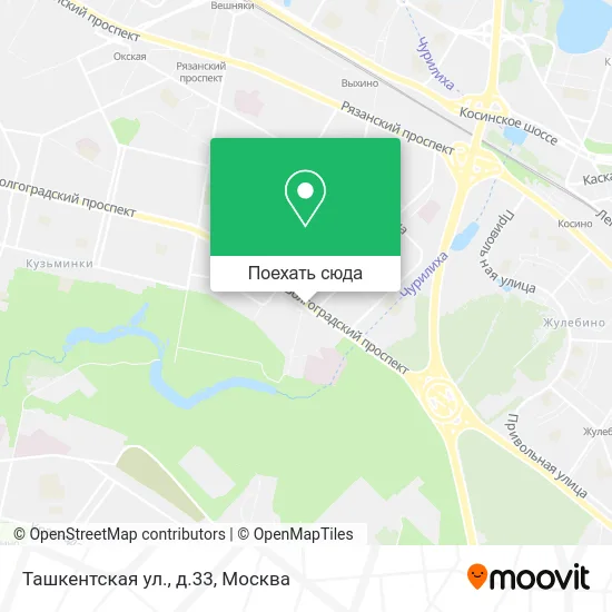 Карта Ташкентская ул., д.33