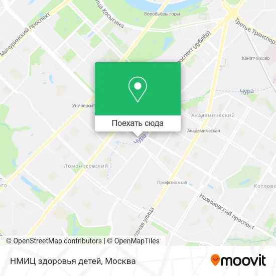 Карта НМИЦ здоровья детей