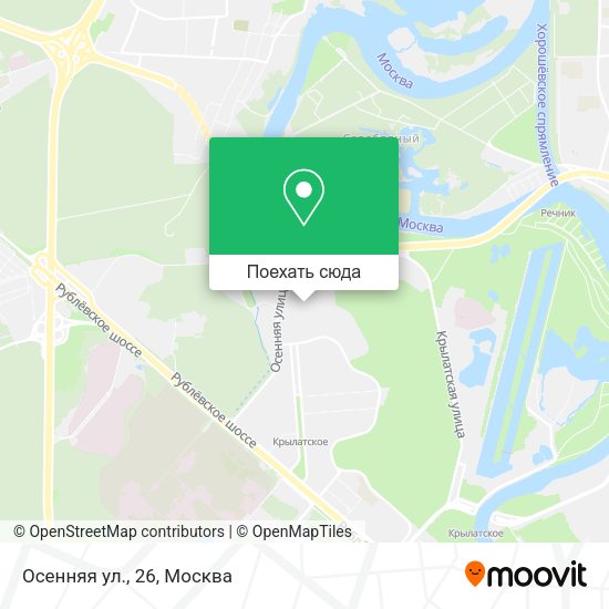 Карта Осенняя ул., 26