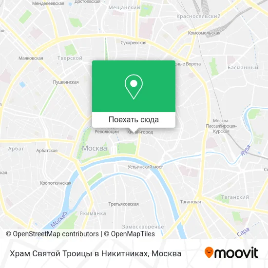Карта Храм Святой Троицы в Никитниках