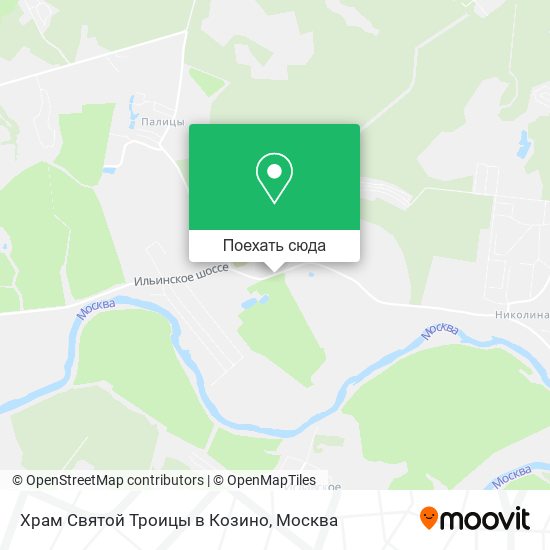 Карта Храм Святой Троицы в Козино
