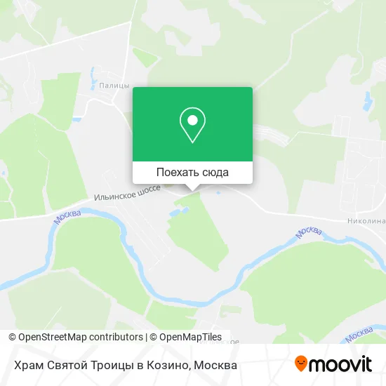 Карта Храм Святой Троицы в Козино