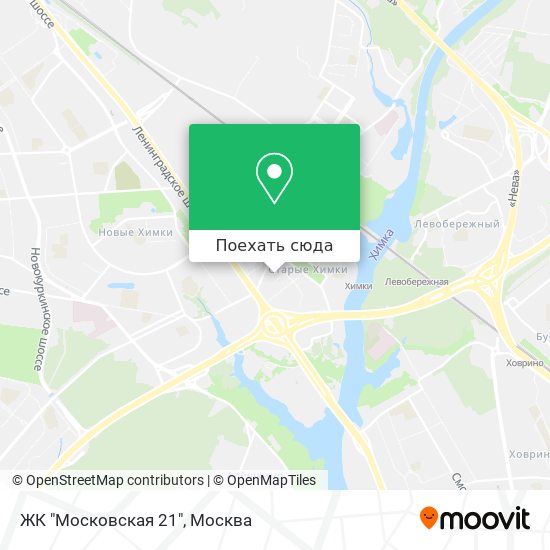 Карта ЖК "Московская 21"