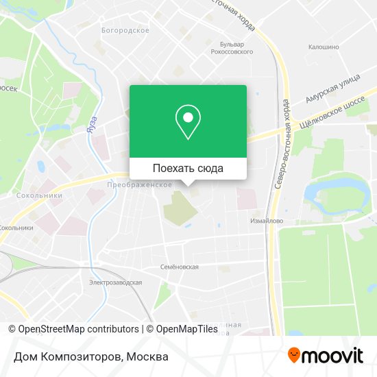 Карта Дом Композиторов
