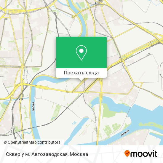Карта Сквер у м. Автозаводская