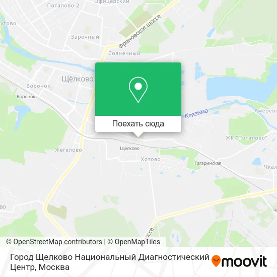 Карта Город Щелково Национальный Диагностический Центр