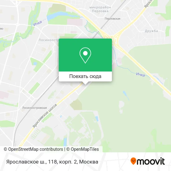 Карта Ярославское ш., 118, корп. 2