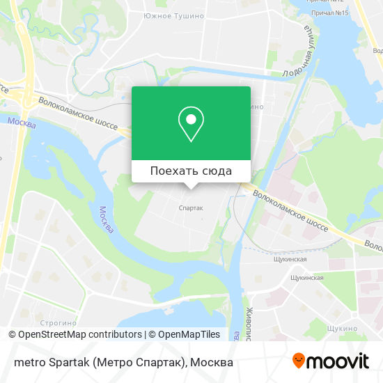 Карта metro Spartak (Метро Спартак)