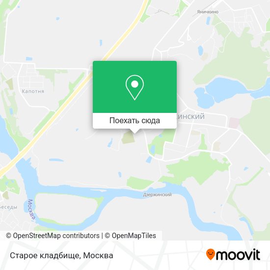 Карта Старое кладбище