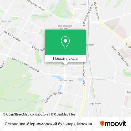 Карта Остановка «Черноморский бульвар»