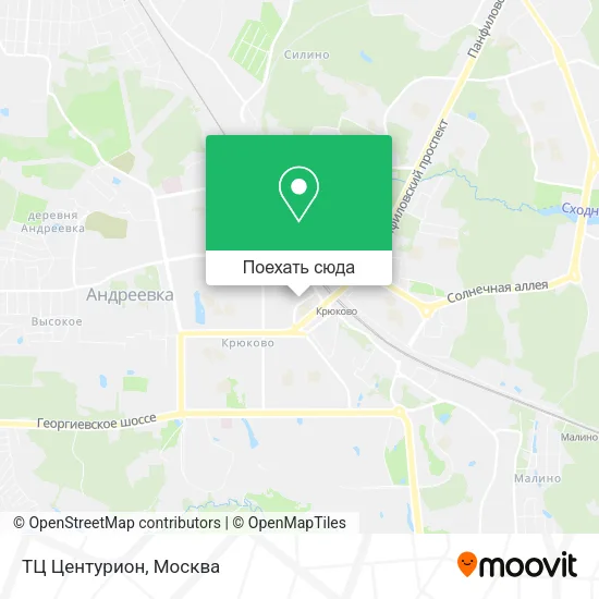 Карта ТЦ Центурион