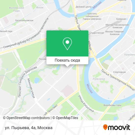 Карта ул. Пырьева, 4а