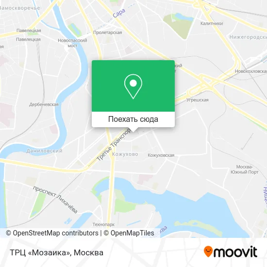 Карта ТРЦ «Мозаика»