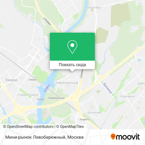 Карта Мини-рынок Левобережный
