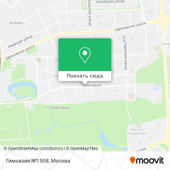 Карта Гимназия №1508