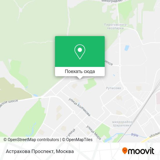 Карта Астрахова Проспект