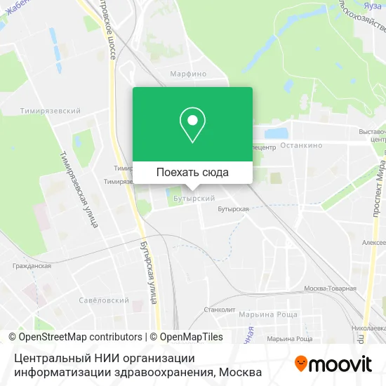 Карта Центральный НИИ организации информатизации здравоохранения