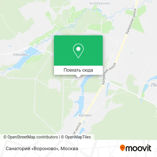 Карта Санаторий «Вороново»