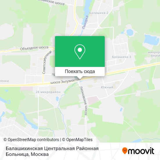 Карта Балашихинская Центральная Районная Больница