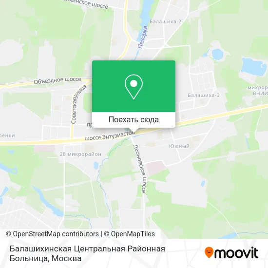 Карта Балашихинская Центральная Районная Больница