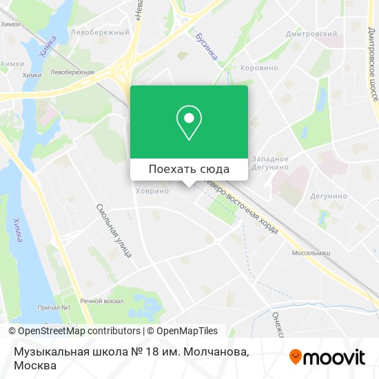 Карта Музыкальная школа № 18 им. Молчанова