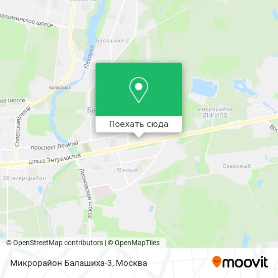 Карта Микрорайон Балашиха-3
