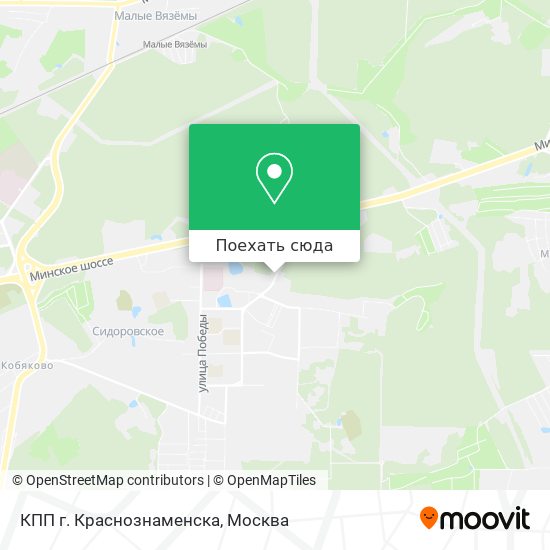 Карта КПП г. Краснознаменска