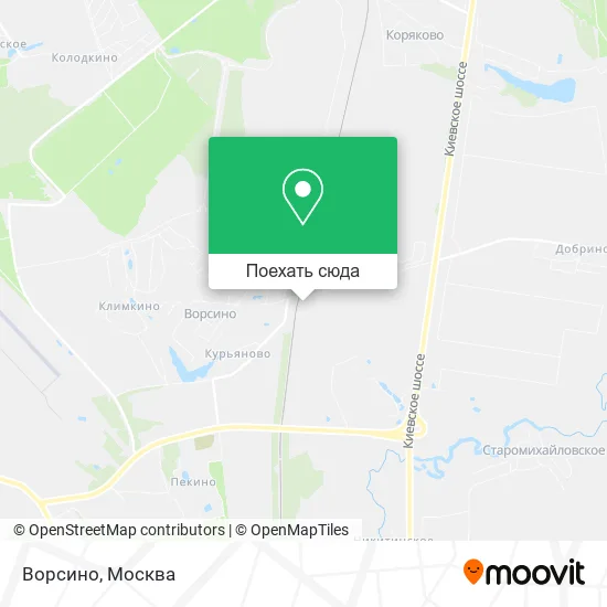 Карта Ворсино