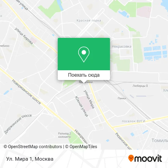 Карта Ул. Мира 1