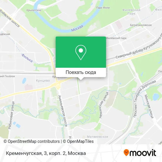 Карта Кременчугская, 3, корп. 2