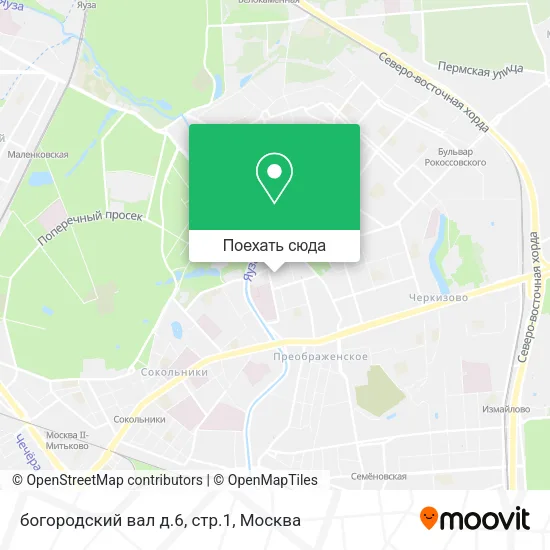 Карта богородский вал д.6, стр.1