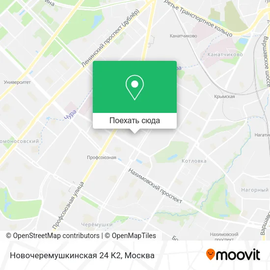 Карта Новочеремушкинская 24 К2