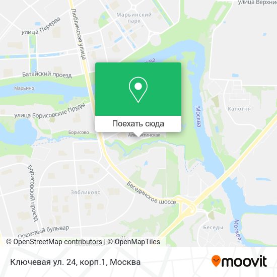 Карта Ключевая ул. 24, корп.1