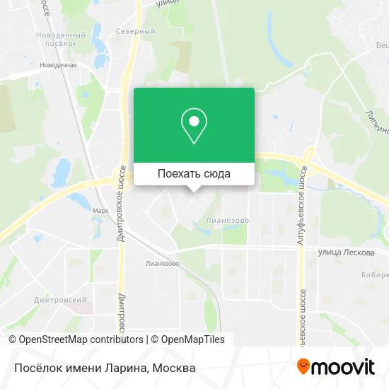 Карта Посёлок имени Ларина