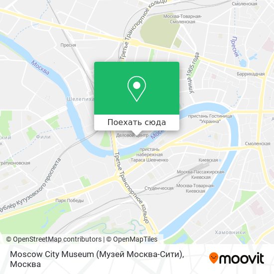 Карта Moscow City Museum (Музей Москва-Сити)