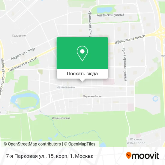 Карта 7-я Парковая ул., 15, корп. 1