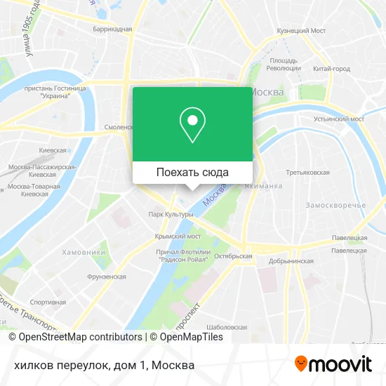 Карта хилков переулок, дом 1