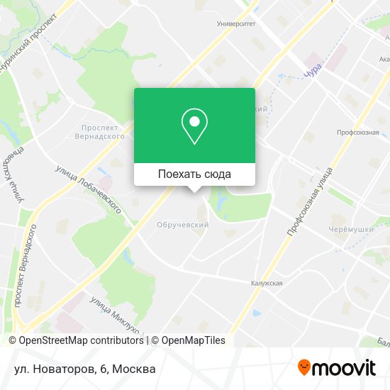 Карта ул. Новаторов, 6