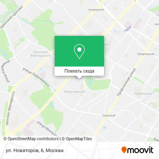 Карта ул. Новаторов, 6