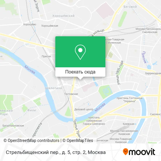 Карта Стрельбищенский пер., д. 5, стр. 2