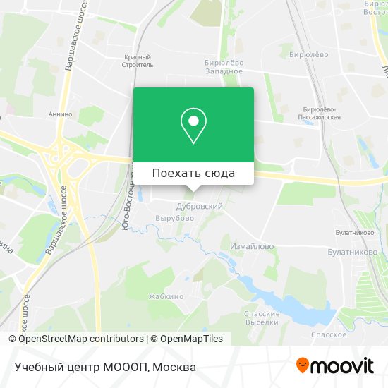 Карта Учебный центр МОООП