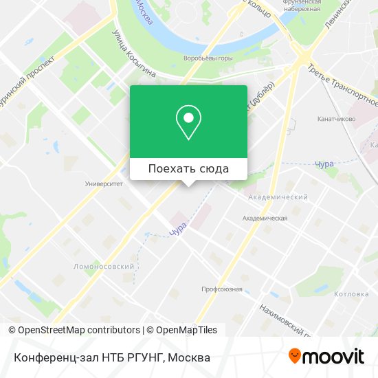 Карта Конференц-зал НТБ РГУНГ