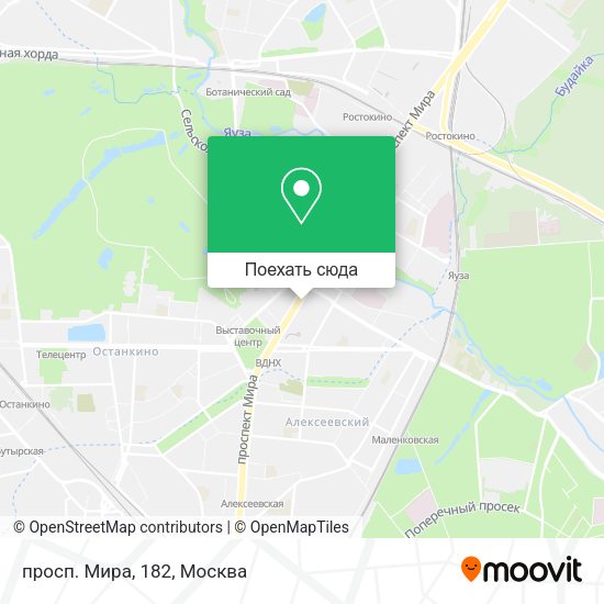 Карта просп. Мира, 182