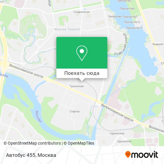 Карта Автобус 455